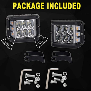 OVOVS 4inch side shooter work light 30W flashing strobe LED driving light for trucks off road vehicle 4x4
