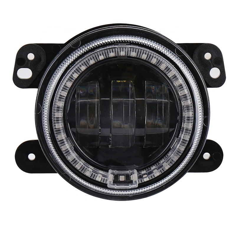 2018 NEW  OVOVS 4inch LED Fog Lights 30W  Bluetooth Remote Control  with RGB Halo for Jeep Wangler JK 2006-2017