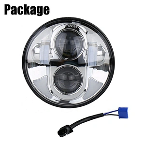 OVOVS 5 3/4 chrome round motorcycle 40w 5.75 inch led headlight for Harley