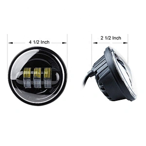 OVOVS 30w 4.5 inch round led fog light for H-arley motorcycle auxiliary fog lamp