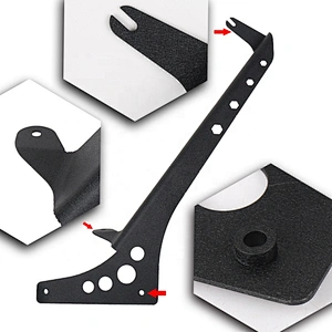 Newest JL 2018+ 52 inch Steel Upper Windshield Mounting Brackets Light Bar Brackets