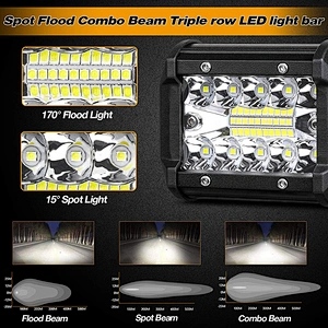 OVOVS Wholesale Combo Beam 4 inch Cube 120W LED Driving Light Bar for Off Road 4x4