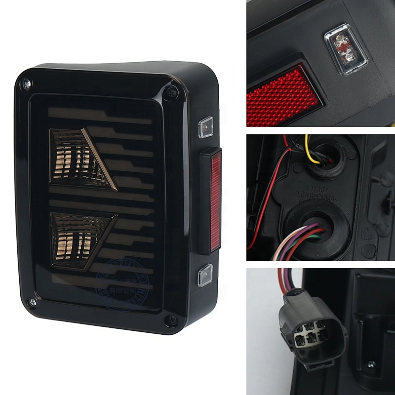 OVOVS New Tail Light 12v Reverse Lights Running Turn Signal Taillights for Jeep JK JKU