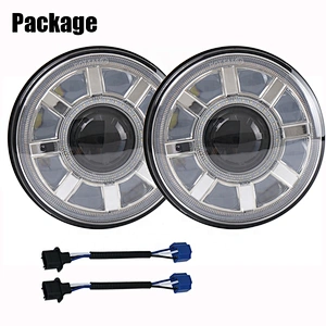 OVOVS 7Inch DRL Headlight Turn Signal Halo Ring 7