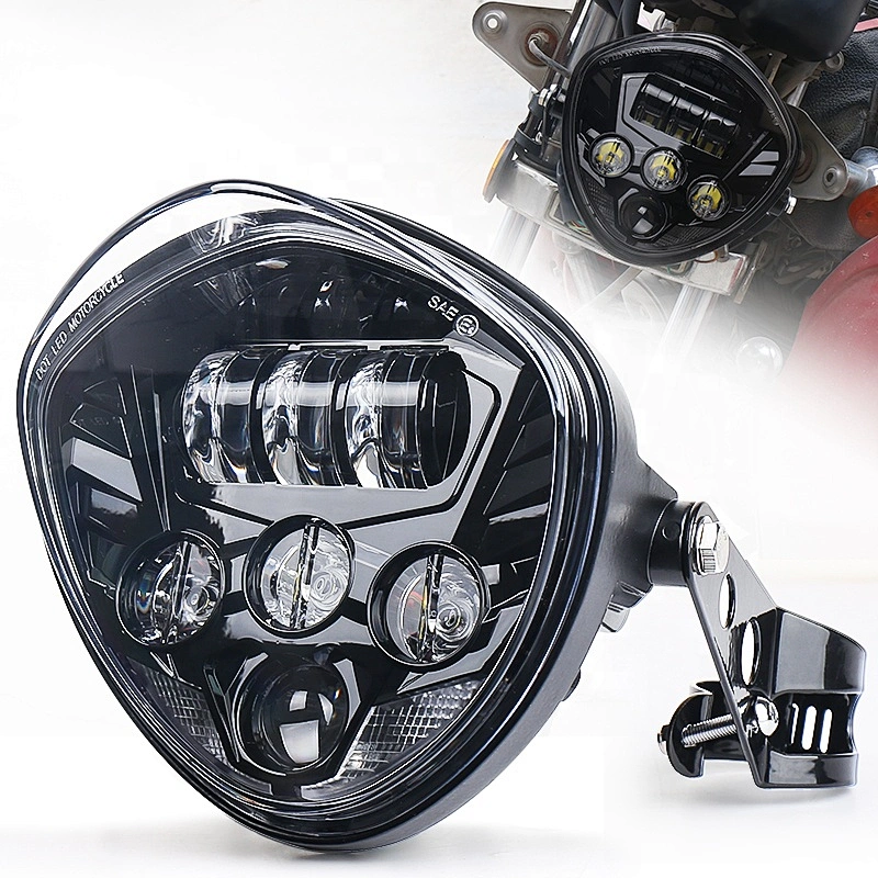 OVOVS 50w Motorcycle Led Headlight with DRL can Customize Turn Signal Headlight Fit for Universal Motorcycles