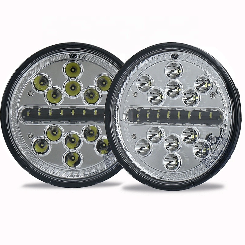 OVOVS Cheap Round 7inch headlight 63w 7'' High Low Beam Bright Headlight 12v 24v