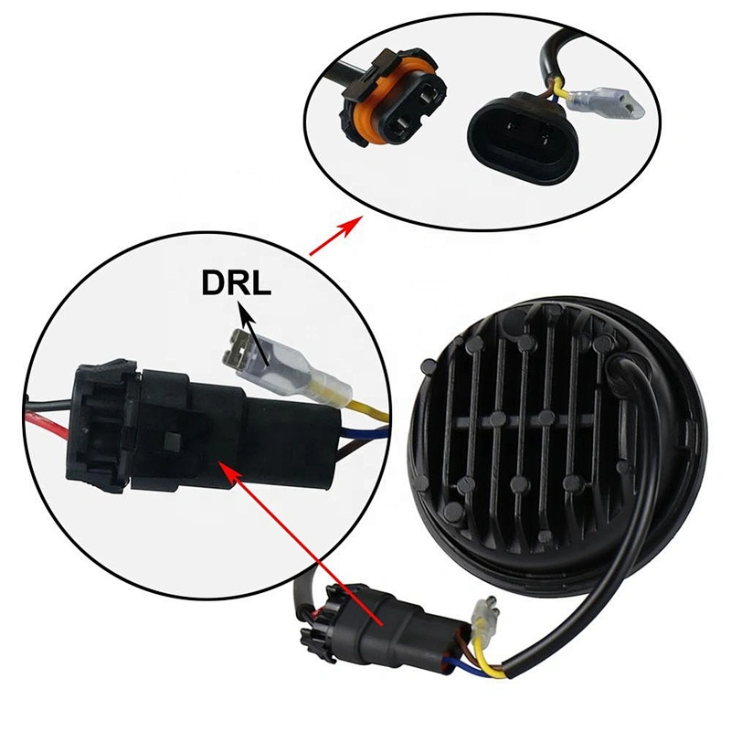 OVOVS 4.5 Inch LED Fog light 30w Motorcycle Driving Light with DRL halo for Harley