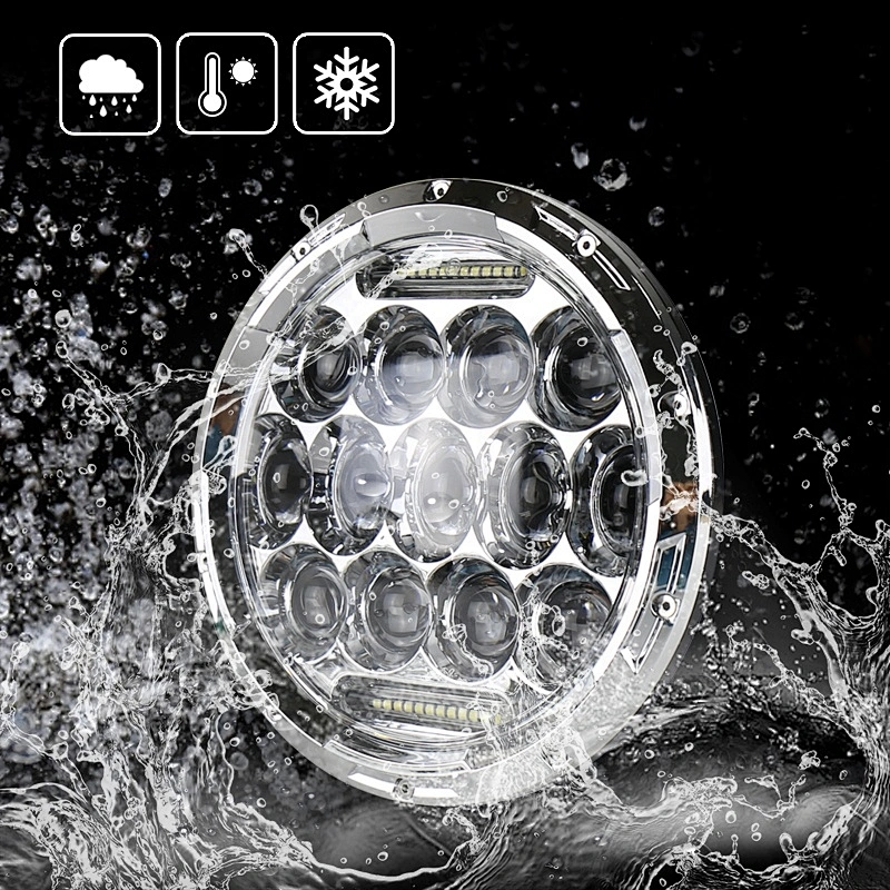 DOT E9 75w 7inch motorcycle led light round headlight daymakers led Headlight for harley Honda Jeep off road 4x4