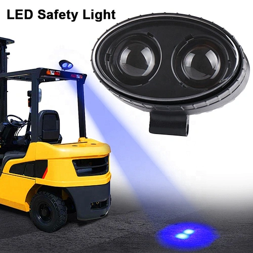 OVOVS 8W Oval Blue LED Forklift Safety Light Spot Light Warehouse Safe Warning Light 9-60V