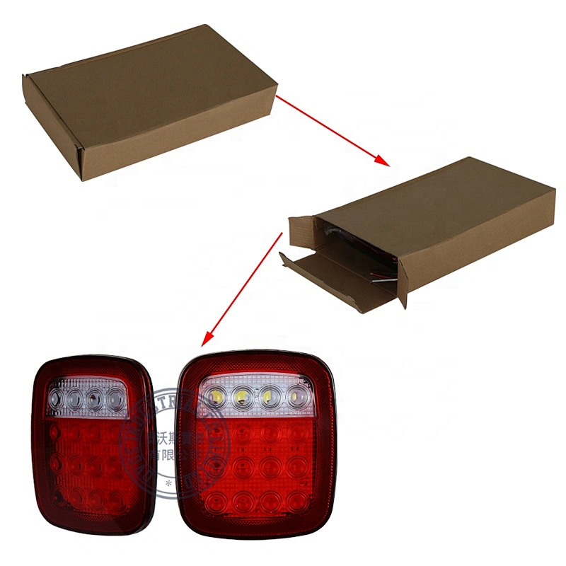 Newest design OVOVS 12v led tail lamp with running brake reverse signal for J-eep YJ TJ TK wrangler in auto lighting system