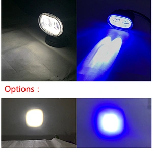 Car accessories OVOVS Mini auto 3D 20W forklift blue red white spot led work light