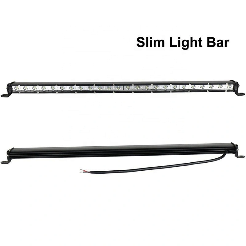 OVOVS 26inch Single Row 72W LED Driving Light Bar Truck Light bar with Spot flood for Offroad Vehicles