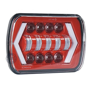 OVOVS Square Truck 5x7 7x6 7inch Rectangular Led Headlight with DRL Turn Signal Headlight
