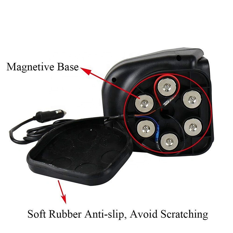 Magnet Base 360 Degree Rotating Remote Control 50W LED Search Light Emergency Lighting for Car Boat 4x4 Truck