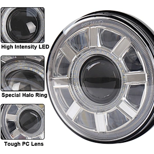OVOVS 7Inch DRL Headlight Turn Signal Halo Ring 7
