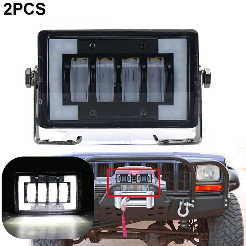OVOVS 24w Led Work Light with DRL Function for Jeep Trucks Cars Led Auxiliary Driving Light