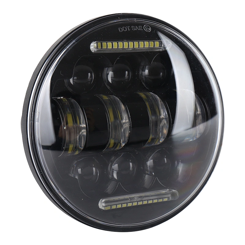 OVOVS LED Headlight 5.75 Motorcycle  Headlamp 66W with DRL for Harley Honda Aprilia Motorcycles