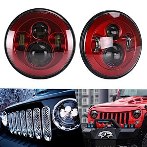 OVOVS Red 7inch Projector Headlight 7