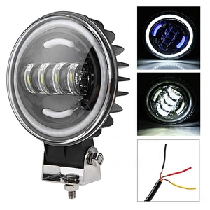 OVOVS 35w round led work light with blue white DRL 6inch led off-road driving lamps for SUVs trucks