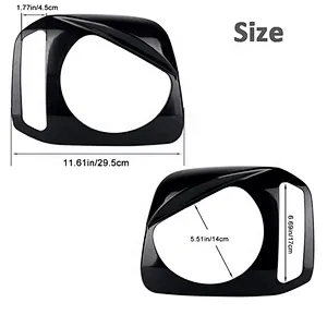 OVOVS new design Headlight garnish head light cover black ABS material for SUZUKI JIMNY JB23