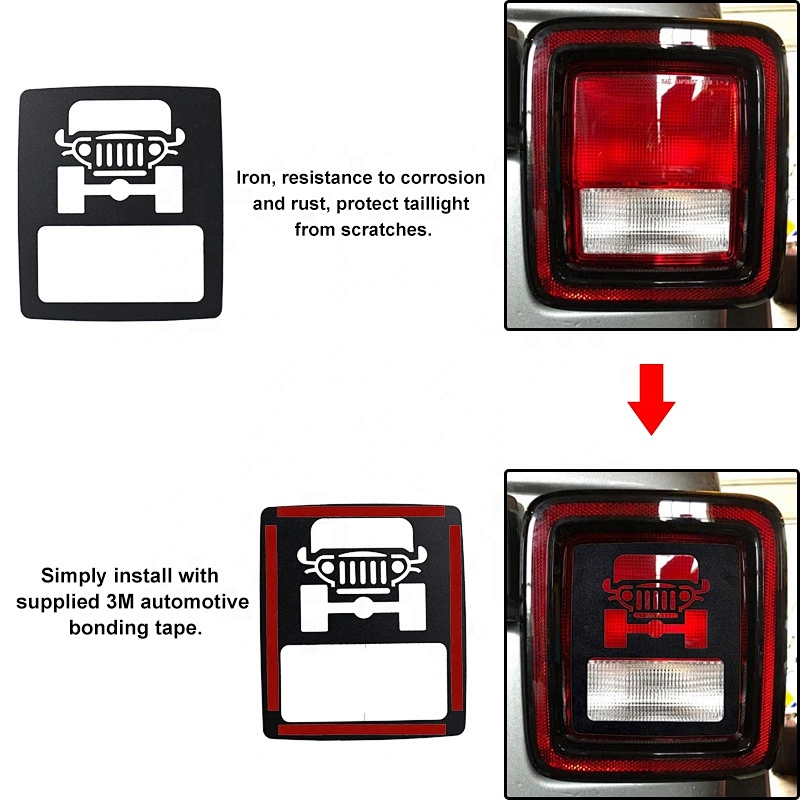 Off Road Parts Led Tail light guard Protect Cover for Jeep JL 2018+