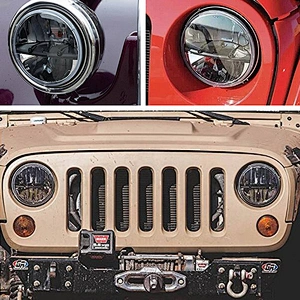 Factory price OVOVS led high low beam 7 inch car headlight for J-eep wrangler in auto electrical system