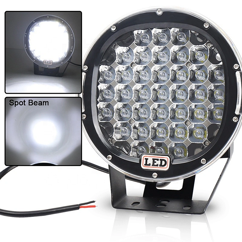 OVOVS Led Work Light 9 Inch Round Spot Driving Lights with Stand for Car Truck Off-Road