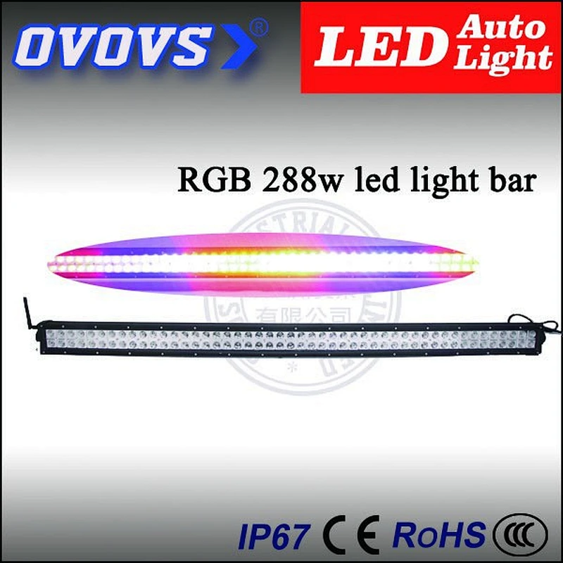 Factory supplier OVOVS 4x4 flasher 288w remote control led light bar for offroad using