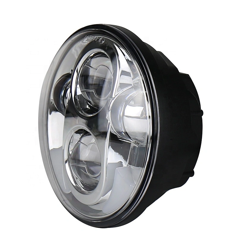 OVOVS 5 3/4 chrome round motorcycle 40w 5.75 inch led headlight for Harley