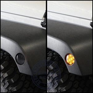 OVOVS 12V Fender Flare Turn Signal LED Side Marker Fender Lights  for Jeep JK