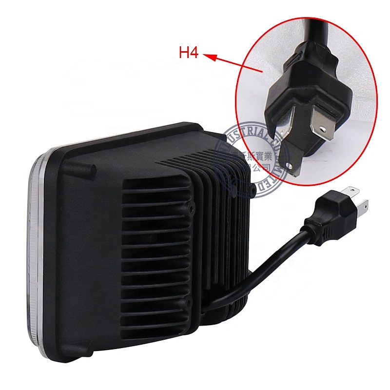 OVOVS 4D Lens 4x6 Inch LED Headlight 45w Rectangular Combo Beam Headlight