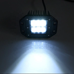 OVOVS 4 inch 12V 24V IP67 flush mount offroad 18w led work light for offroad 4x4
