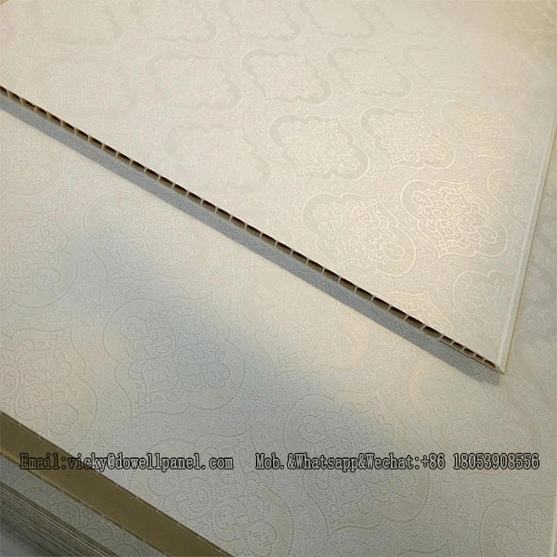 Beauty cheap decorative easy installation wall pvc faux plastic wall panels