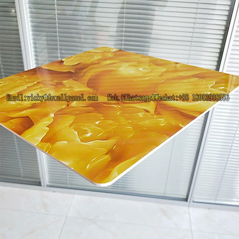 High quality PVC UV decorative wall panels with high glossy color