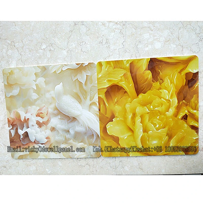 High quality PVC UV decorative wall panels with high glossy color