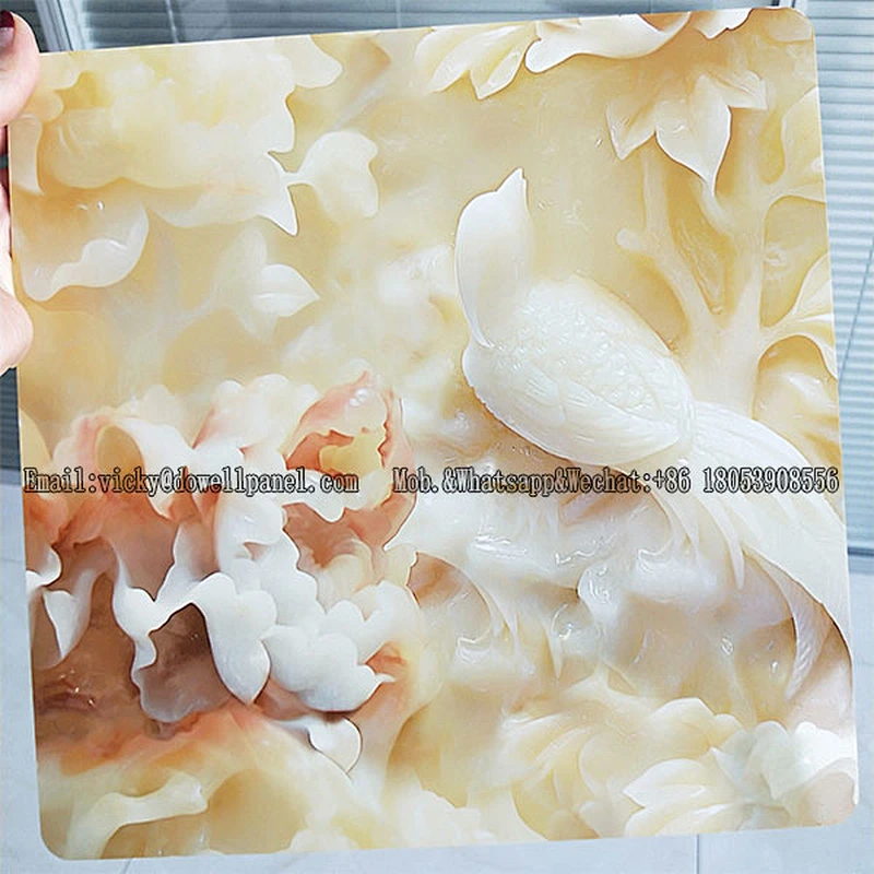 High quality PVC UV decorative wall panels with high glossy color