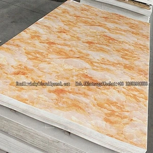 Latest design artificial PVC marble sheet high rigidity rigid quality UV coating