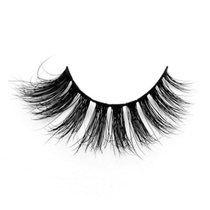 Factory price 3D mink false eyelashes round box packaging thick exaggerated false eyelashes