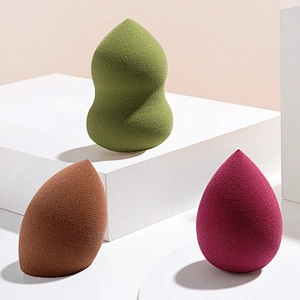 Customized Multi color shape makeup sponge latex free soft blender beauty sponge