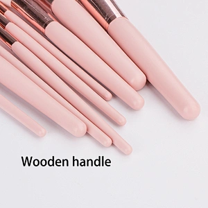 Pink brush set makeup vegan custom logo brushes makeup set make up brushes