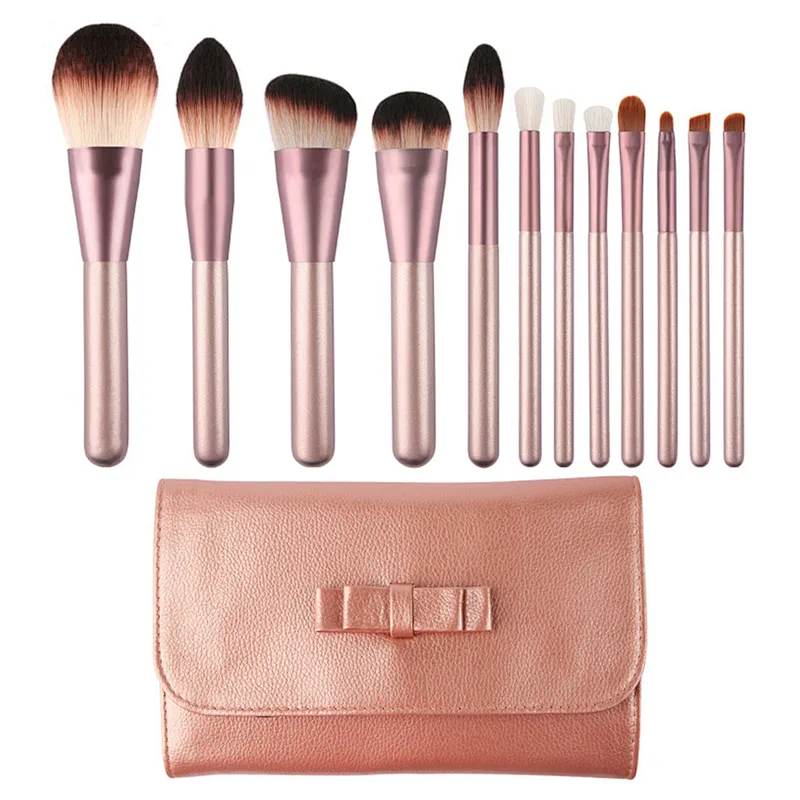 12pcs neutral package Private label makeup brushes professional veganl Make up Cosmetic Brushes Set