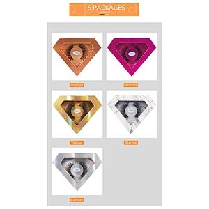 New styles mink hair false eyelashes diamond gift box slender thick eyelashes best seller mink false eyelashes