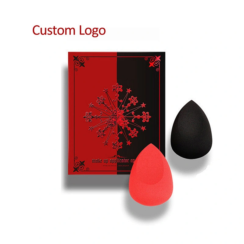 Christmas 2pcs high end custom gift box Wholesales Face Cosmetic Powder Makeup Puff Makeup Sponge Set Beauty Makeup Blender