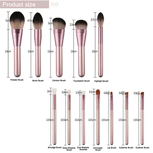 12pcs Neutral package Private label makeup brushes professional veganl Make up Cosmetic Brushes Set