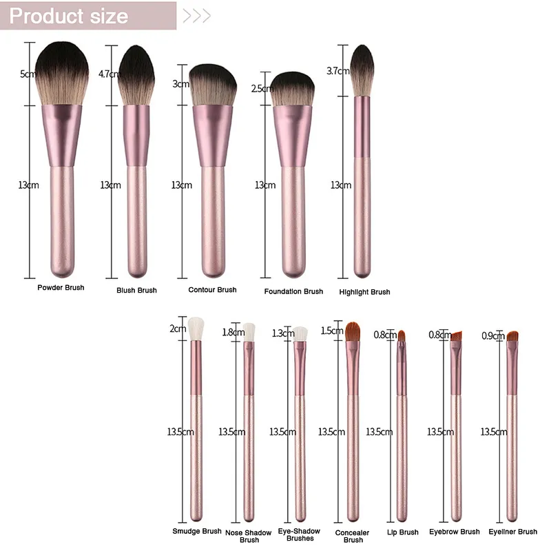 professional private label makeup brush set vegan cosmetic beauty make up brushes eyeshadow foundation soft bristels