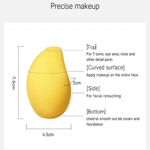 Latex Free  Mango power puff  Foundation Soft Beauty Blending Puff Makeup Sponge