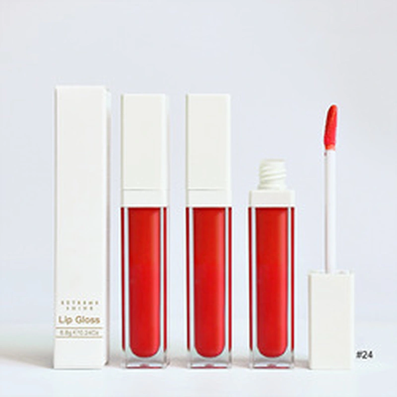 No brand cosmetic private label vegan high pigment glossy shiny customized your own label  12 colors glitter lipgloss