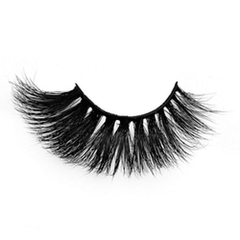 Factory price 3D mink false eyelashes round box packaging thick exaggerated false eyelashes
