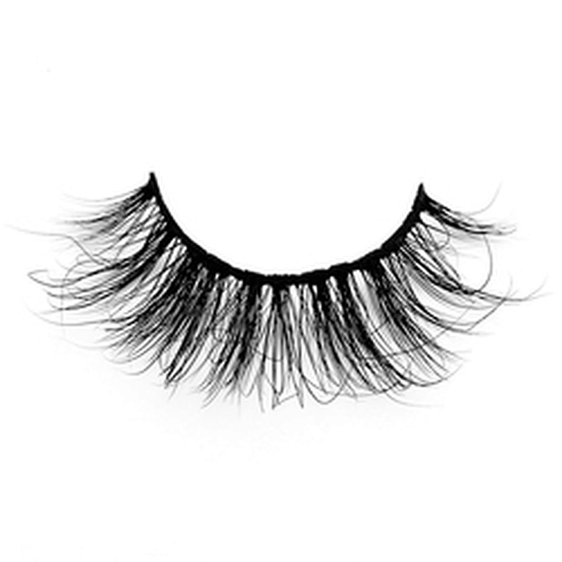 Wholse price 3D mink false eyelashes round box packaging thick exaggerated false eyelashes