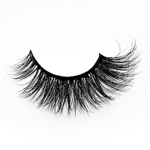 Factory price 3D mink false eyelashes round box packaging thick exaggerated false eyelashes